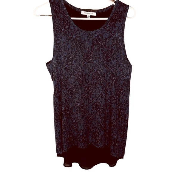 🔥🔥Rose+Olive hi/lo layered tank size L - Picture 2 of 6